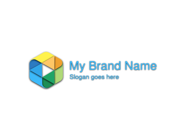 Colorful 3D Hexagon Geometric Icon for Technology, Consulting, and Environmental Branding